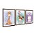 Kit 3 Quadros Decorativos Garotinha Segurando Balões Girada Unicórnio Infantil Bebê - Imagem 6