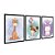Kit 3 Quadros Decorativos Garotinha Segurando Balões Girada Unicórnio Infantil Bebê - Imagem 4