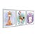 Kit 3 Quadros Decorativos Garotinha Segurando Balões Girada Unicórnio Infantil Bebê - Imagem 2