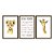Kit 3 Quadros Decorativos Desenho Bebê Leoa Girafa Frase Seja Forte, Corajosa Infantil - Imagem 5
