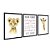 Kit 3 Quadros Decorativos Desenho Bebê Leoa Girafa Frase Seja Forte, Corajosa Infantil - Imagem 4