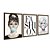 Kit 3 Quadros Decorativos Fashion Em Preto E Branco Mulhres Bolha De Chiclete - Imagem 6