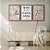 Kit 3 Quadros Decorativos Fundo Zara Rosa e Branco Frase Amor Fé - Imagem 10