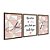 Kit 3 Quadros Decorativos Fundo Zara Rosa e Branco Frase Amor Fé - Imagem 6