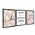 Kit 3 Quadros Decorativos Fundo Zara Rosa e Branco Frase Amor Fé - Imagem 4