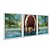 Kit 3 Quadros Decorativos Buck Faca Na Boca Diante De Uma Boca Gigante Infantil - Imagem 2