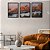 Kit 3 Quadros Decorativos Fotografia Montanhas Enevoadas Iluminadas Pelo Por do Sol - Imagem 7