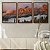 Kit 3 Quadros Decorativos Fotografia Montanhas Enevoadas Iluminadas Pelo Por do Sol - Imagem 9