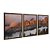 Kit 3 Quadros Decorativos Fotografia Montanhas Enevoadas Iluminadas Pelo Por do Sol - Imagem 6