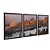 Kit 3 Quadros Decorativos Fotografia Montanhas Enevoadas Iluminadas Pelo Por do Sol - Imagem 4