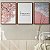 Kit 3 Quadros Decorativos Cerejeira Mar Areia Rosa Frase Amor é Tudo - Imagem 7