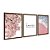 Kit 3 Quadros Decorativos Cerejeira Mar Areia Rosa Frase Amor é Tudo - Imagem 6