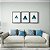 Kit 3 Quadros Decorativos Triangulos Dupla Exposição Degradê Caótigo Azul Ao Branco - Imagem 8