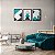 Kit 3 Quadros Decorativos Triângulos Textura de Papel Verde e Preto Morderno - Imagem 10