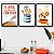 Kit 3 Quadros Decorativos Desenho Panela Utensílios E Colheres Frase Amor É O Melhor Tempero - Imagem 9