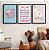Kit 3 Quadros Decorativos Um Pôster Branco Com Um Anjo Rosa E Estrelas Amarelas - Imagem 9
