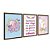 Kit 3 Quadros Decorativos Um Pôster Branco Com Um Anjo Rosa E Estrelas Amarelas - Imagem 6