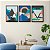 Kit 3 Quadros Decorativos Design Abstrato Colorido Formas e Terrenos Moderno - Imagem 9