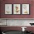 Kit 3 Quadros Decorativos Flores Douradas Fundo Branco Moderno - Imagem 9
