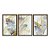 Kit 3 Quadros Decorativos Folhas Listras Douradas Abstrato Moderno - Imagem 5