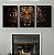 Kit 3 Quadros Decorativos Efeito Pintura Tigre Rugindo Fundo Preto - Imagem 7