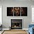 Kit 3 Quadros Decorativos Efeito Pintura Tigre Rugindo Fundo Preto - Imagem 8
