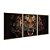 Kit 3 Quadros Decorativos Efeito Pintura Tigre Rugindo Fundo Preto - Imagem 6