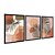 Kit 3 Quadros Decorativos Folhas De Palmeira Vasos de Barro Fundo Rosa - Imagem 4