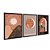 Kit 3 Quadros Decorativos Abstrato Lua Sol No Horizonte Tons de Marrom - Imagem 4