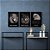 Kit 3 Quadros Decorativos Leão Lobo Águia Com Olhos Azuis Em Um Fundo Preto - Imagem 8