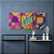 Kit 3 Quadros Decorativos PopArt Figuras Abstratas Coloridas Com Muitas Formas - Imagem 8