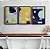 Kit 3 Quadros Decorativos Formas Geométricas Linhas Pontilhadas Colorido Abstrato - Imagem 9