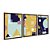 Kit 3 Quadros Decorativos Formas Geométricas Linhas Pontilhadas Colorido Abstrato - Imagem 6