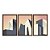 Kit 3 Quadros Decorativos Desenhos Prédios Modernos Céu Laranja - Imagem 5