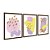 Kit 3 Quadros Decorativos Efeito Pinura Formas Abstratas Coloridas Moderno - Imagem 6