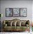 Kit 3 Quadros Decorativos Efeito Pintura Formas Abstratas Roxo E Azul - Imagem 8