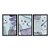 Kit 3 Quadros Decorativos Efeito Pintura Formas Abstratas Roxo E Azul - Imagem 3