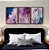 Kit 3 Quadros Decorativos Efeito Pintura Manchas de Tinta Rabiscos Abstrato Colorido - Imagem 9