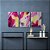 Kit 3 Quadros Decorativos Efeito Pintura Manchas de Tinta Rabiscos Formas Abstratas Rosa E Amarelo - Imagem 8