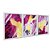 Kit 3 Quadros Decorativos Efeito Pintura Manchas de Tinta Rabiscos Formas Abstratas Rosa E Amarelo - Imagem 2