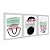 Kit 3 Quadros Decorativos Formas Orgânicas Abstradas Variadas Verde e Rosa - Imagem 2