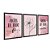 Kit 3 Quadros Decorativos Desenho De Uma Flor Fundo Rosa Com Frase - Imagem 4