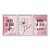 Kit 3 Quadros Decorativos Desenho De Uma Flor Fundo Rosa Com Frase - Imagem 1