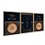 Kit 3 Quadros Decorativos Arte Com Detalhes Dourados Fundo Preto E Frases Religiosas - Imagem 6