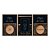 Kit 3 Quadros Decorativos Arte Com Detalhes Dourados Fundo Preto E Frases Religiosas - Imagem 5