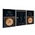 Kit 3 Quadros Decorativos Arte Com Detalhes Dourados Fundo Preto E Frases Religiosas - Imagem 4