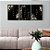 Kit 3 Quadros Decorativos Arte Floral Fundo Preto Viva Sonhe Ame - Imagem 8