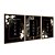 Kit 3 Quadros Decorativos Arte Floral Fundo Preto Viva Sonhe Ame - Imagem 6
