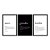 Kit 3 Quadros Decorativos Frases Em Fundo Branco e Preto Amor Gratidão Família - Imagem 3