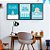 Kit 3 Quadros Decorativos Frases Para Bebê Azul Infantil Desenhos - Imagem 9